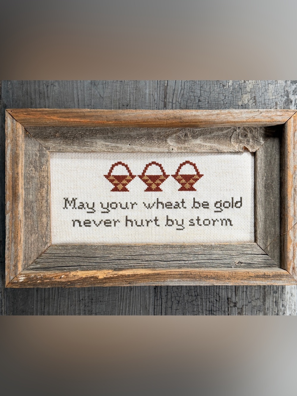 Cross stitch decor
